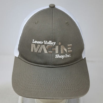 Fahrenheit Baseball Cap Brown White One Size Mesh Strapback Machine Shop Hat