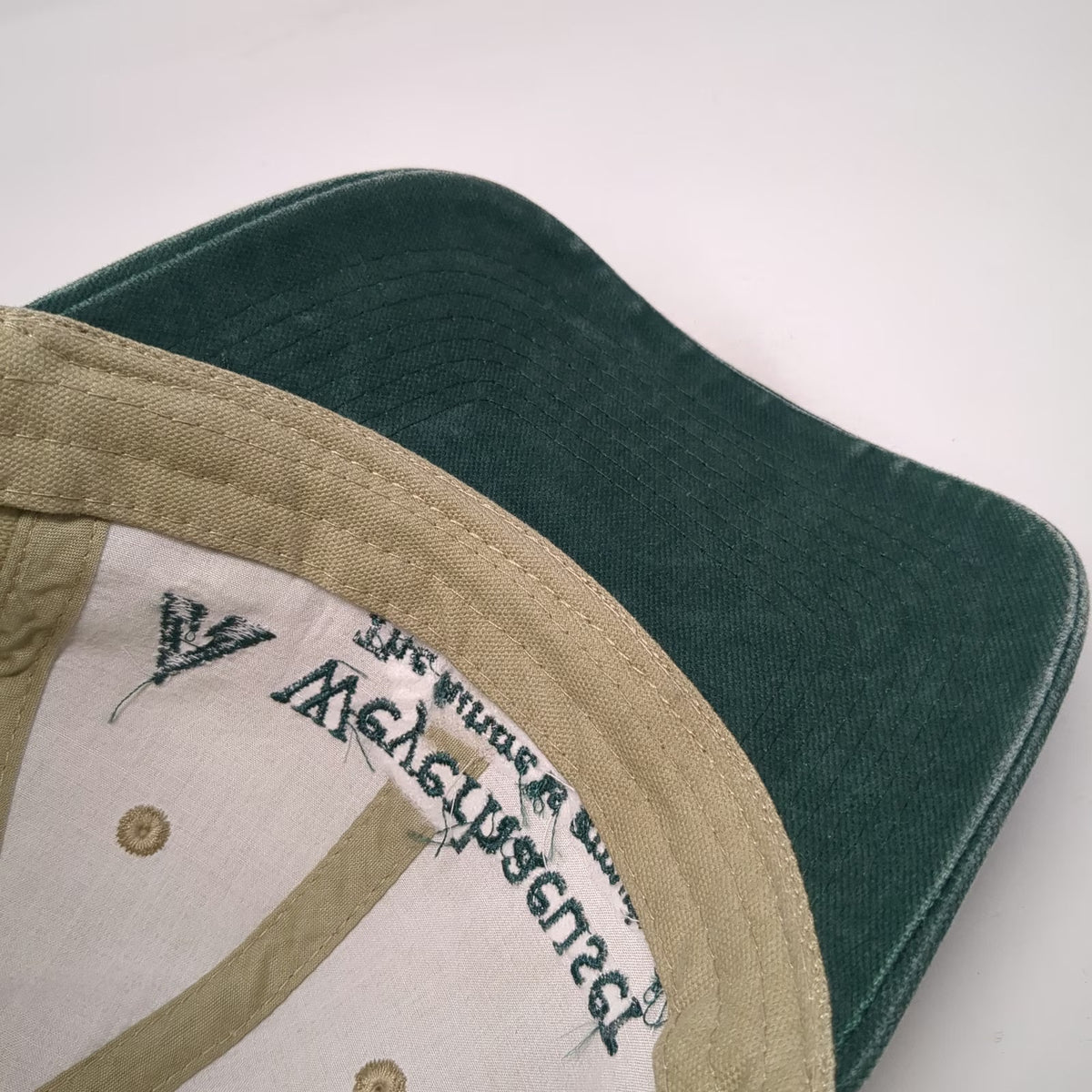 Boise Hat Baseball Cap Beige Green One Size Weyerhaeuser Timberland Strapback