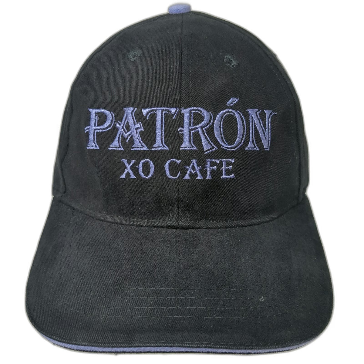 Patron XO Cafe Baseball Cap Black One Size Purple Embroidery Bee Strapback Hat