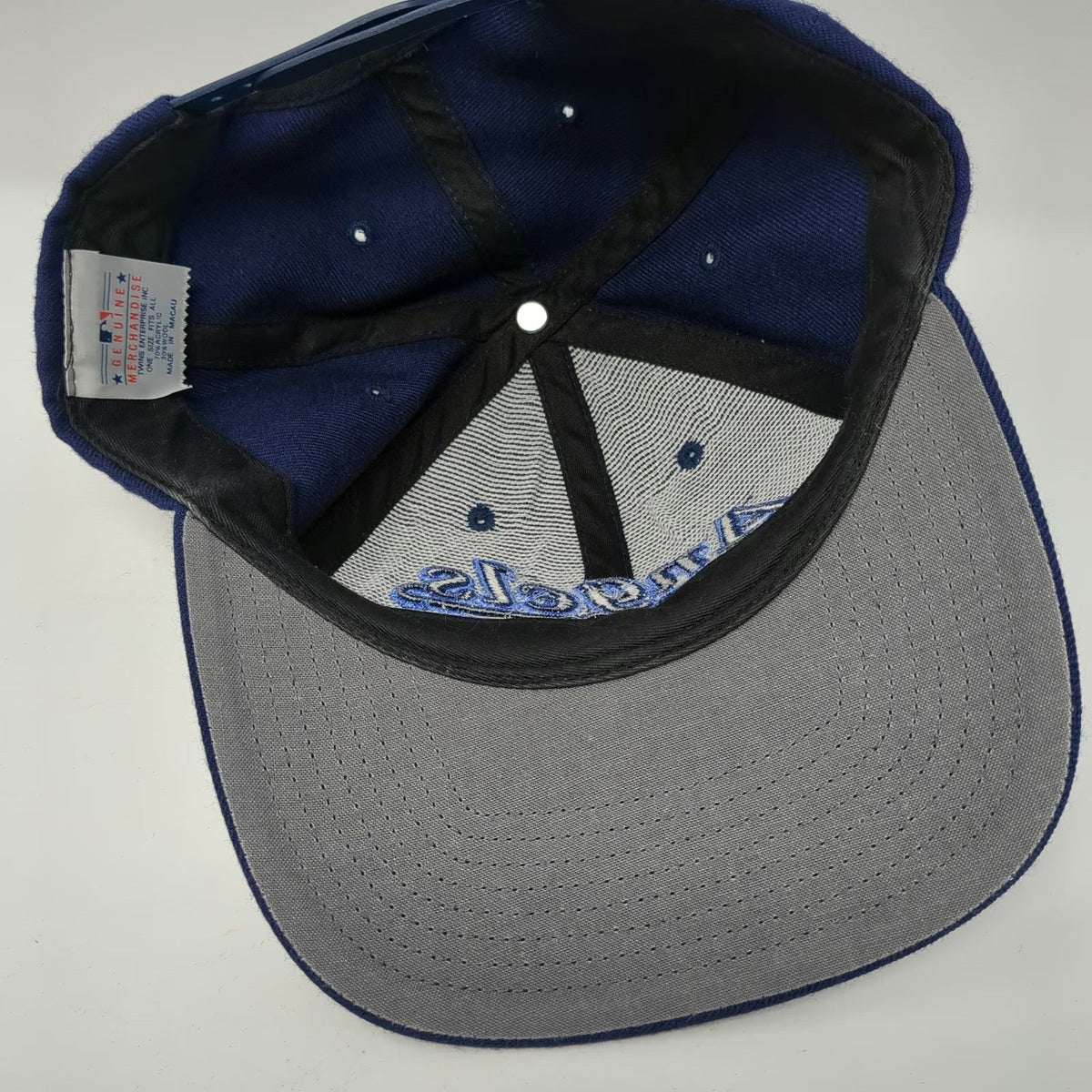 Twins Enterprise Anaheim Angels MLB Snapback Blue One Size Gray Underbrim Hat