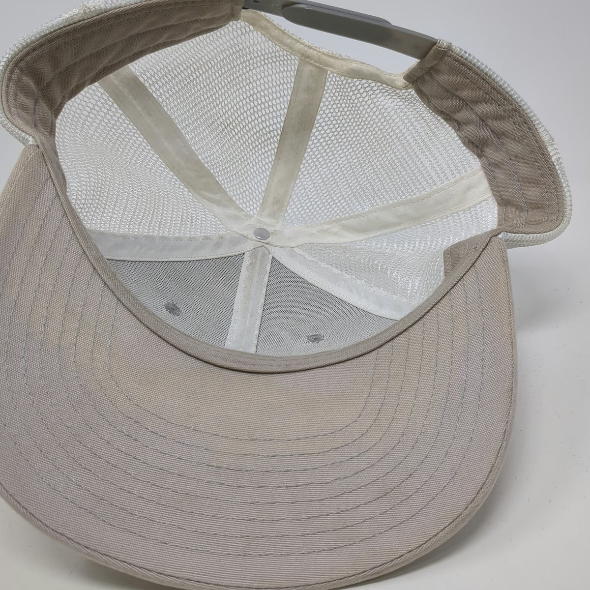 Patagonia Trucker Hat Gray One Size Mesh Back Embroidered Bison Mountain Logo