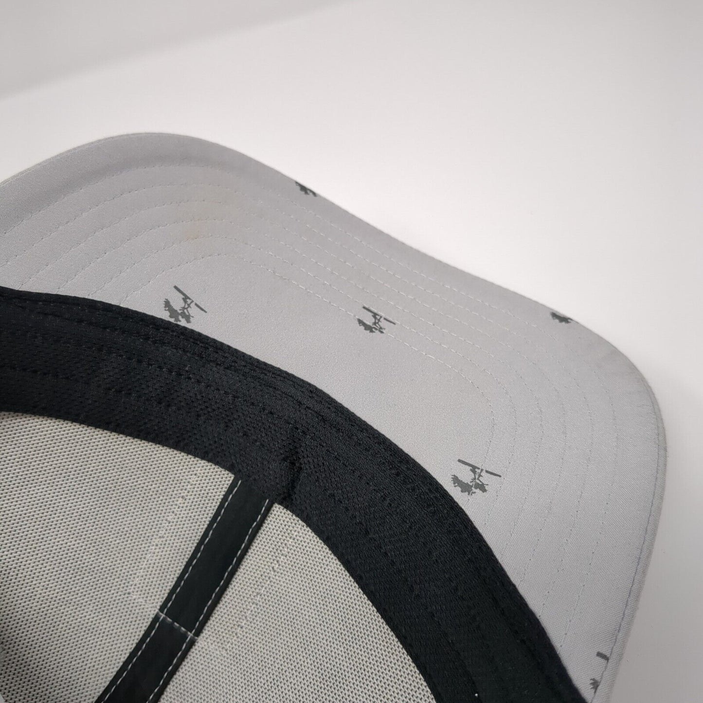 Adidas Snapback Hat Gray One Size Adjustable Vented Holes 6 Panel Polyester