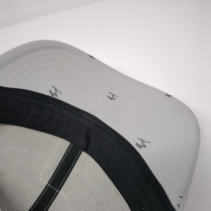 Adidas Snapback Hat Gray One Size Adjustable Vented Holes 6 Panel Polyester