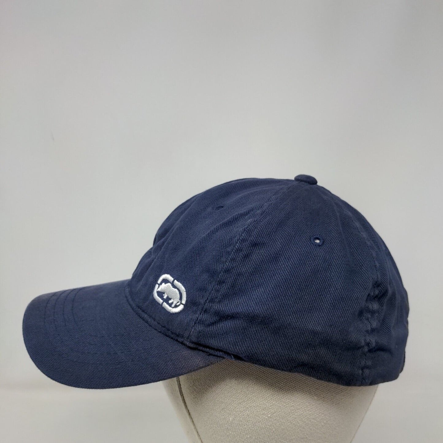 Ecko Complex Fitted Hat Blue One Size Embroidered Logo Solid 6 Panel