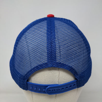 Flag of Colorado Snapback Mesh Back Trucker Hat Blue One Size Embroidered
