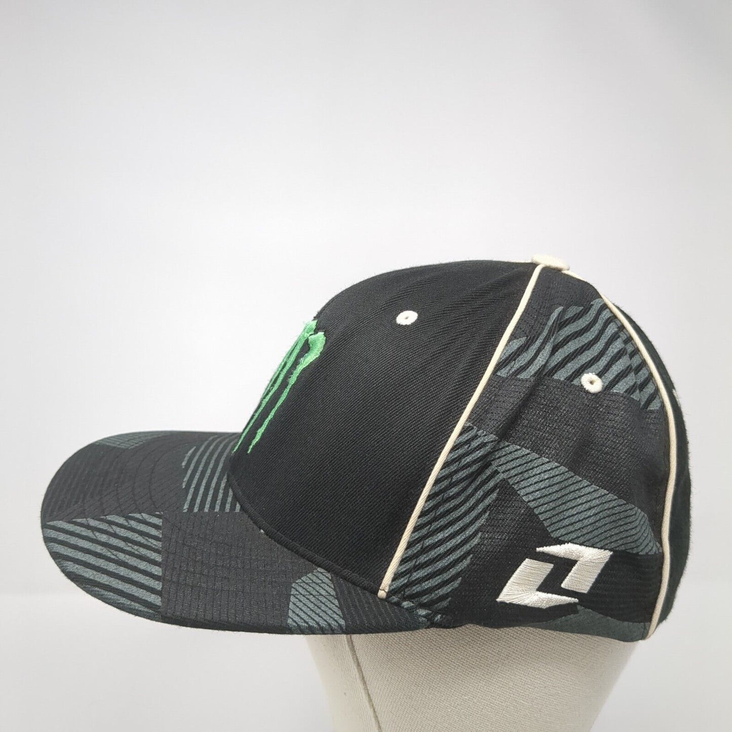Monster Energy Fitted Hat Multicolor S-M Embroidered Flexfit 6 Panel