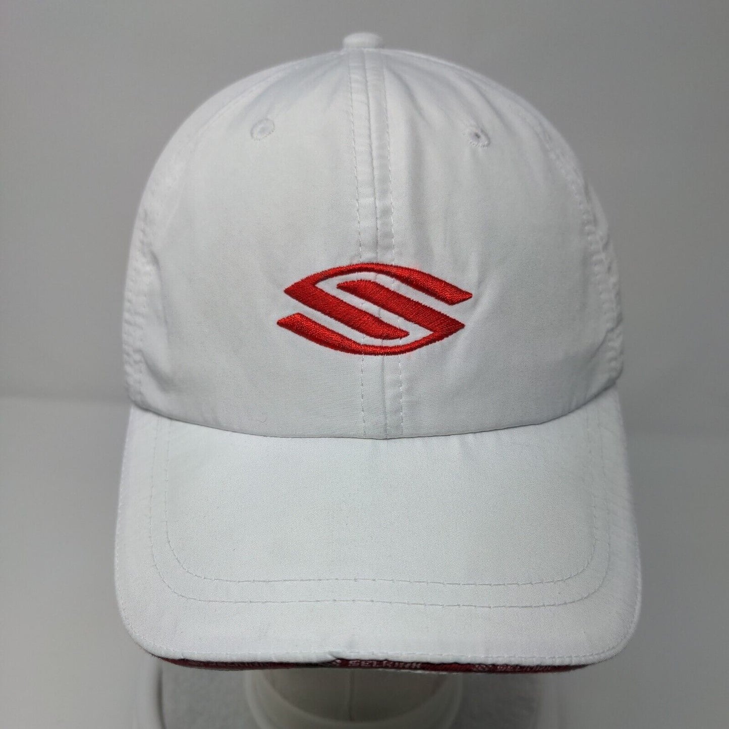 Selkirk Sport Strapback Hat White OSFA Adjustable Embroidered 6 Panel Polyester