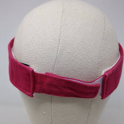 Tropical Trends Dpc Strapback Sun Visor Hat Pink One Size Adjustable