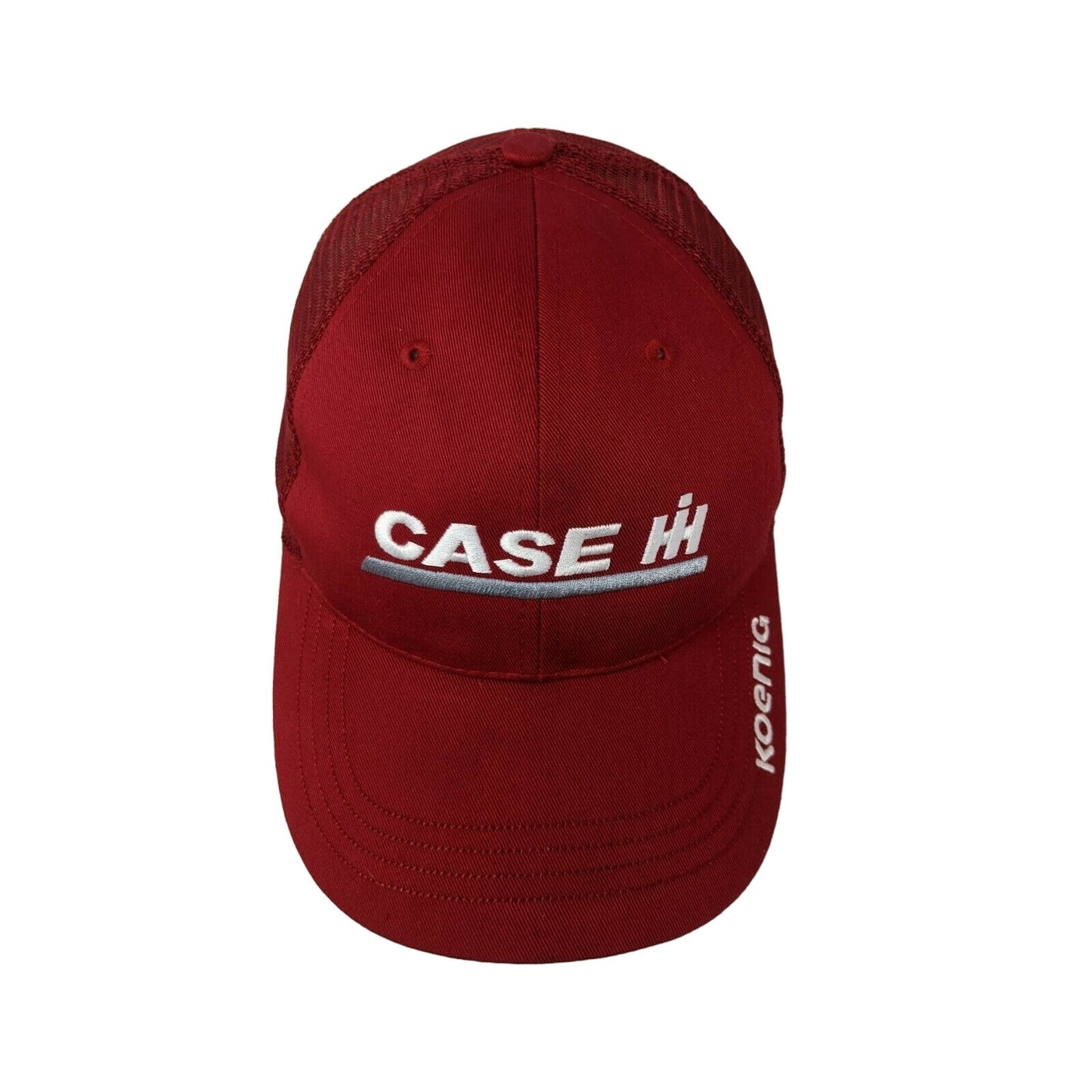 Case International Harvester IH Koenig Baseball Hat Cap Snapback Meshback Red