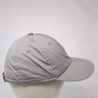 Newhattan Slideback Hat Gray One Size Adjustable Embroidered Blank Cotton