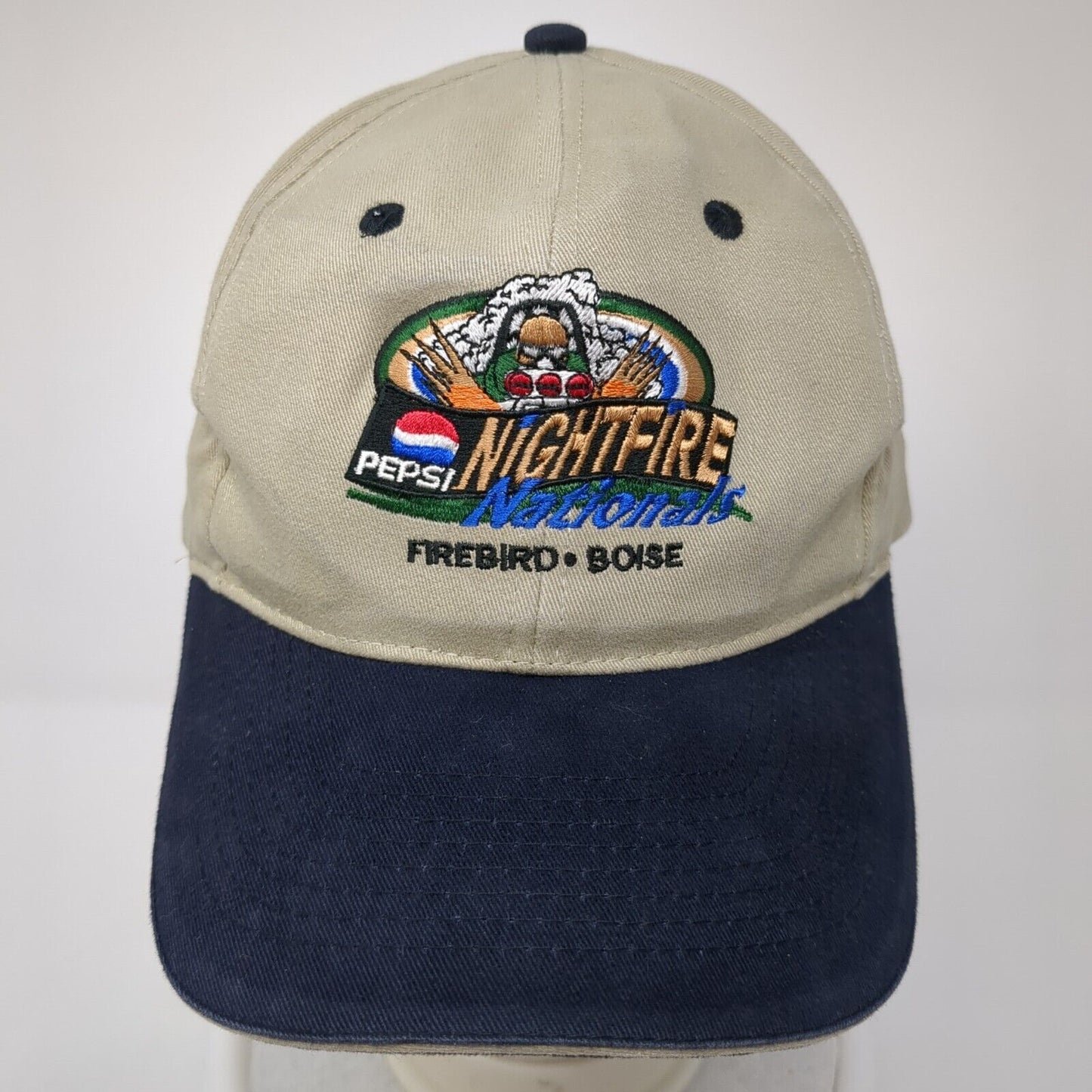Pepsi Nightfire Nationals Firebird Boise Strapback Hat Tan OS Adjustable Otto