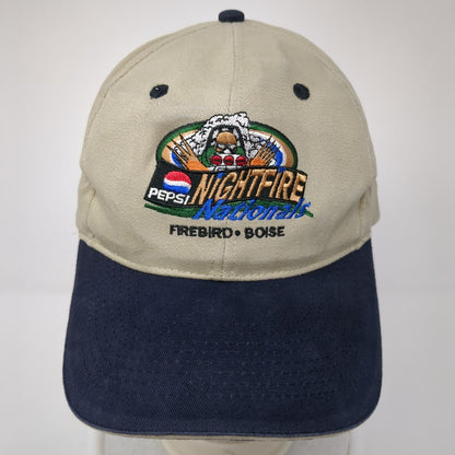 Pepsi Nightfire Nationals Firebird Boise Strapback Hat Tan OS Adjustable Otto