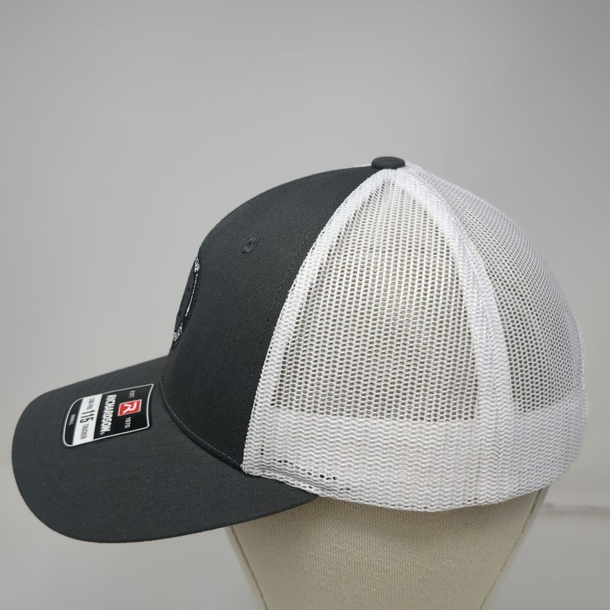 Richardson Trucker Hat Gray White S City Of Glenns Ferry Mesh Back Snapback