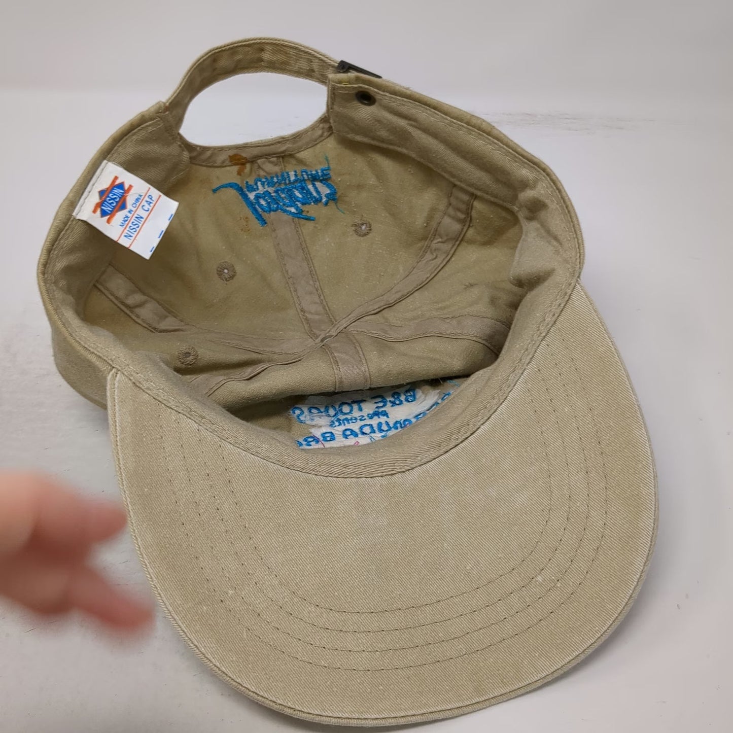 Nissin Cap Baseball Cap Beige One Size Jordan's Furniture Bermuda Breakaway Hat