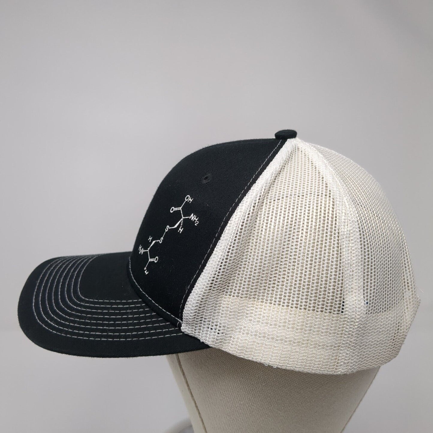 Hearts For Hadley Snapback Trucker Hat Black OS Adjustable Mesh Port Authority