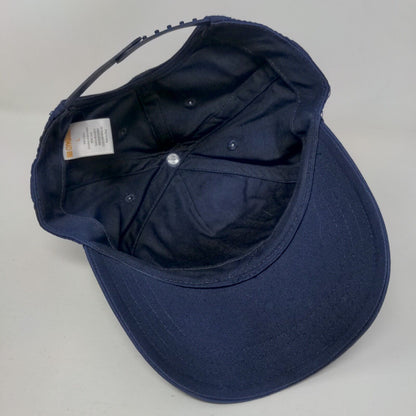 American Flag Snapback Hat Blue Large Embroidered Adjustable Gymboree