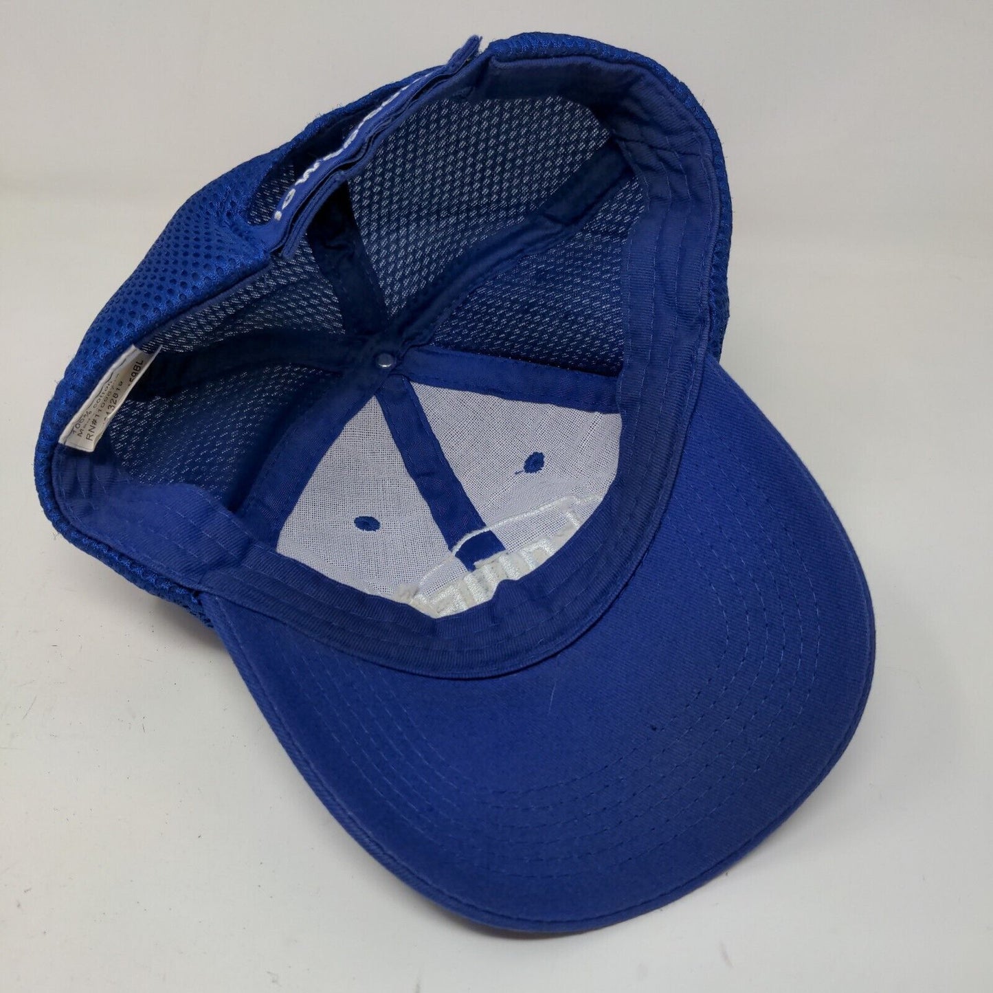 Lowe's Men's Strapback Mesh Back Hat Blue Size OSFA Embroidered Logo Cotton