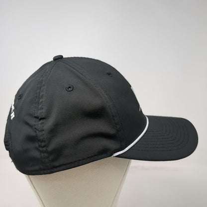 Imperial Snapback Black One Size Hat Rope Arch Logo Performance Golf Embroidered