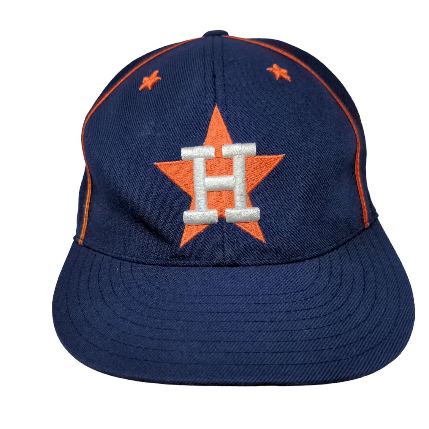 Houston Astros Fitted Hat Blue 7 5/8 Embroidered Logo Cooperstown MLB