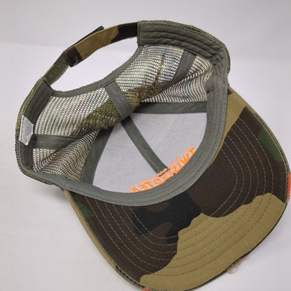 The Original Twisted Tea Hard Iced Tea Strapback Trucker Hat Camouflage OS Mesh