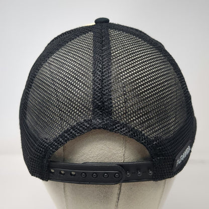 Optimis Souvenirs Trucker Hat Beige One Size Mesh Back Surf Costa Rica Pura Vida