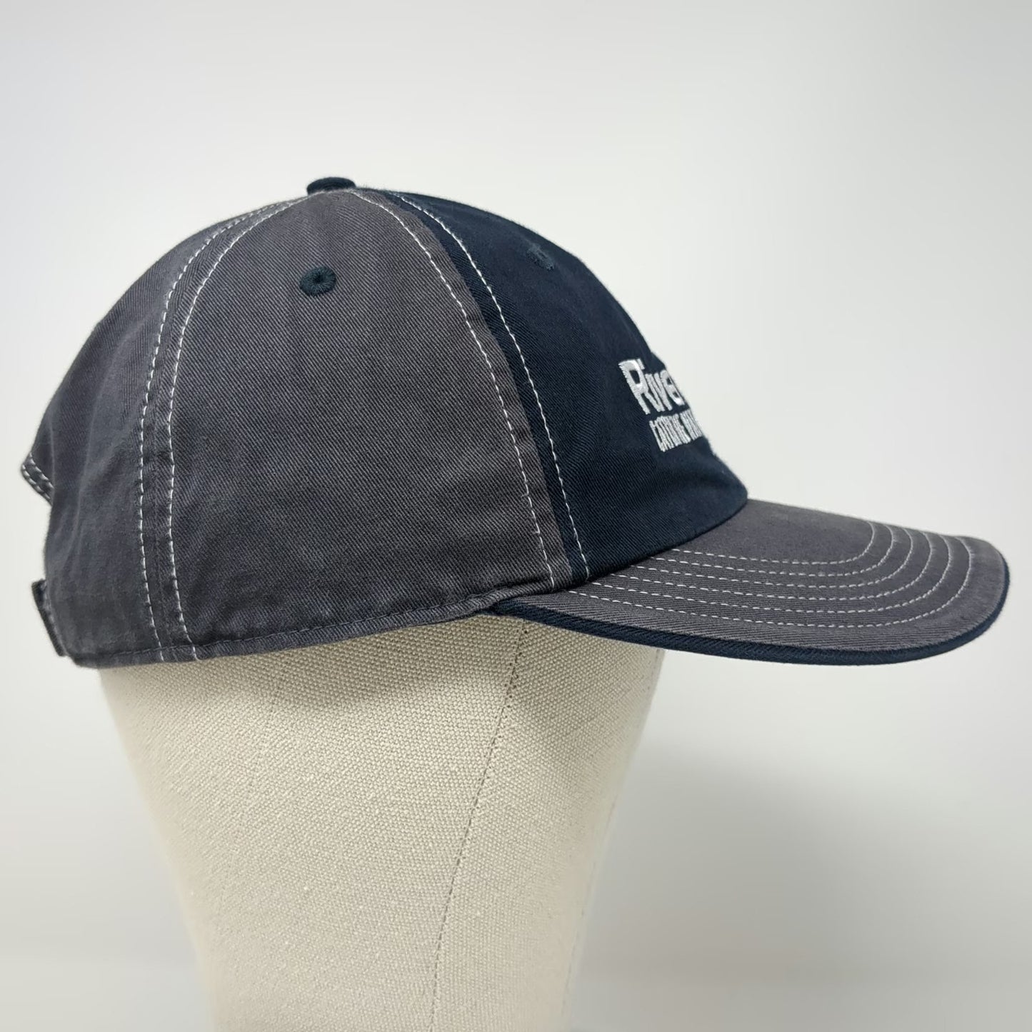 Richardson Trucker Hat Blue Gray L American Flag River Pools Catch The Wave