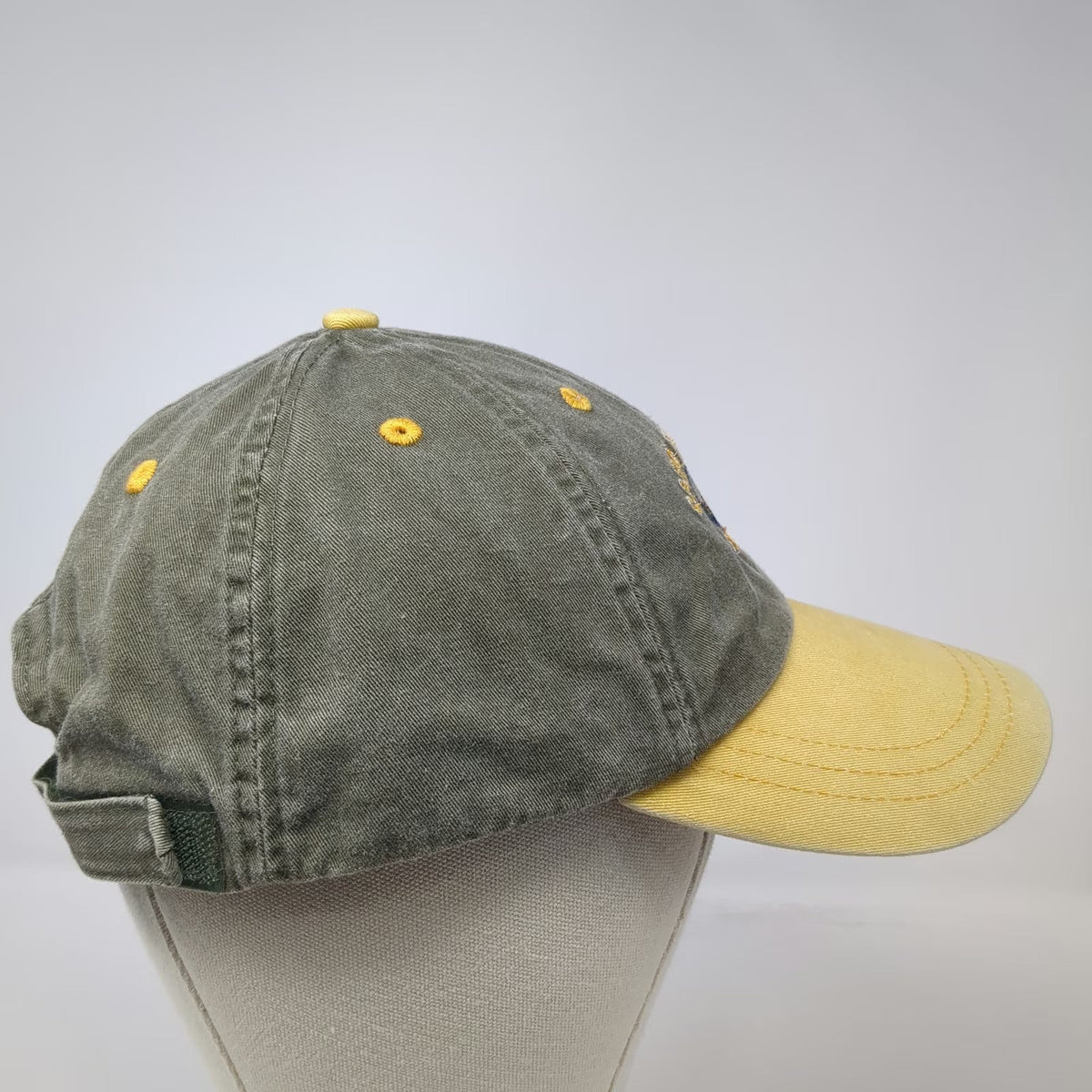 Yacht Club Baseball Cap Green Yellow One Size Cabo San Lucas Mexico Logo Hat