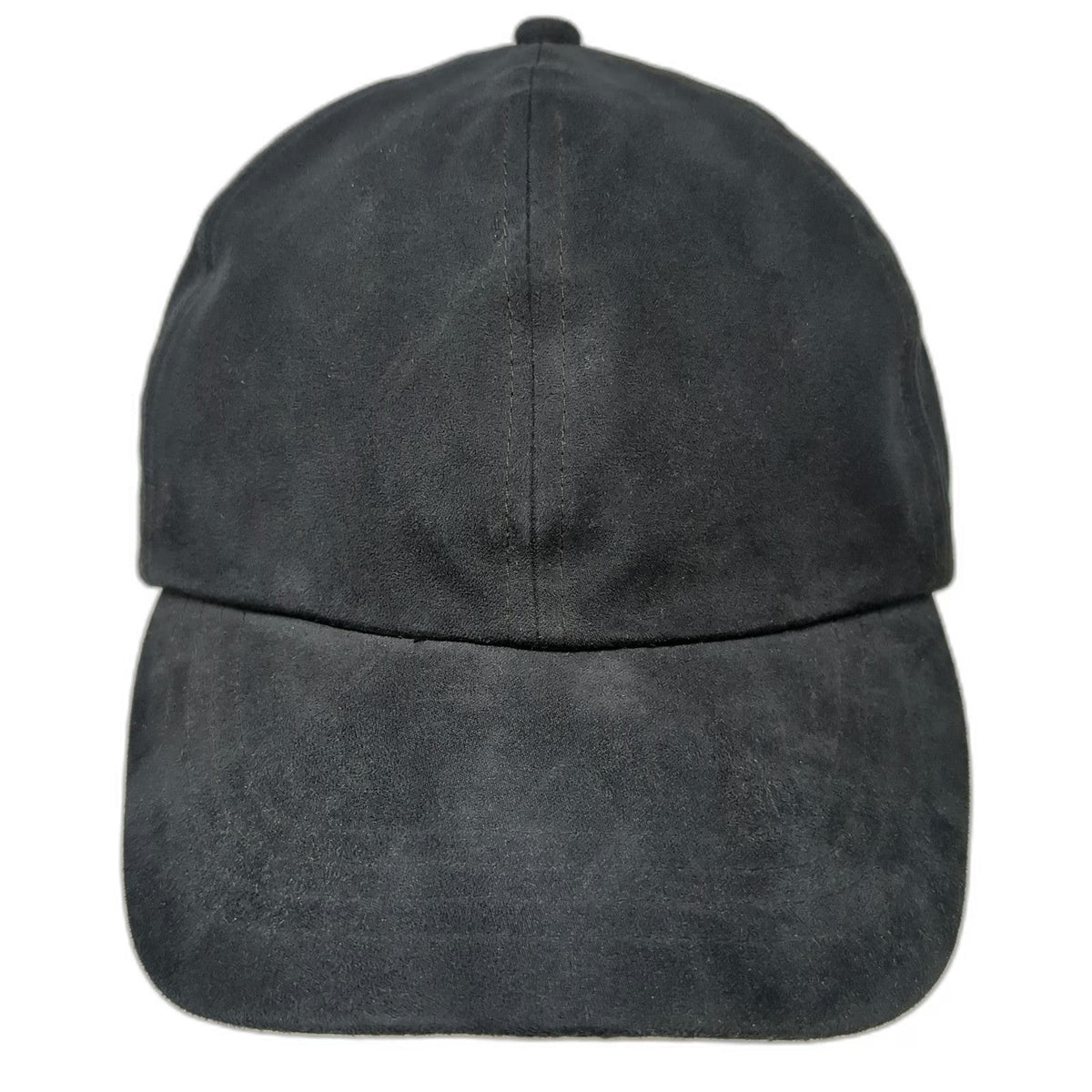Weatherproof Baseball Cap Black One Size Faux Suede Strapback Hat Logo Outdoor