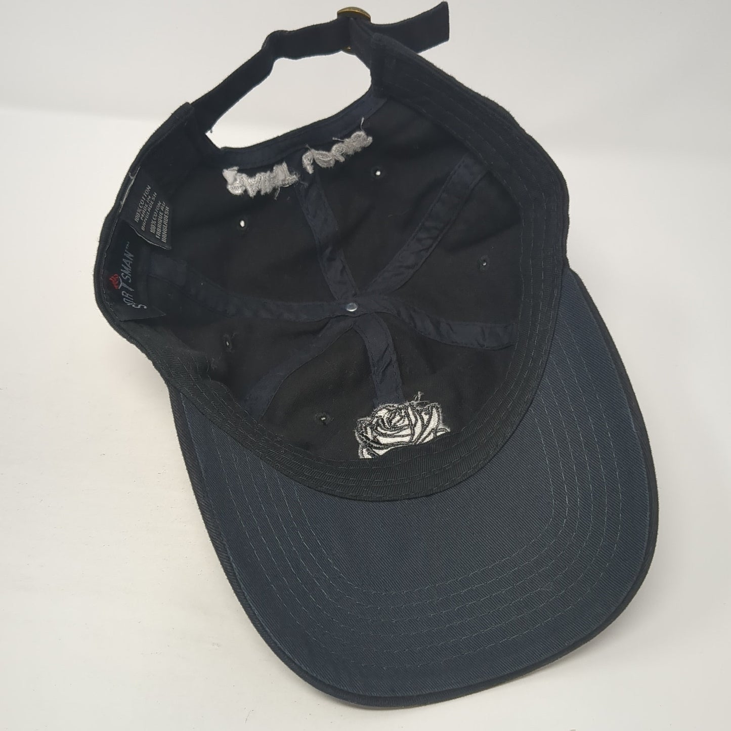 Rose Saint Louis Slideback Hat Black One Size Adjustable Sportsman
