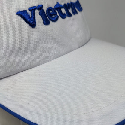 Vietravel Slideback Hat White OSFA Adjustable Embroidered 6 Panel