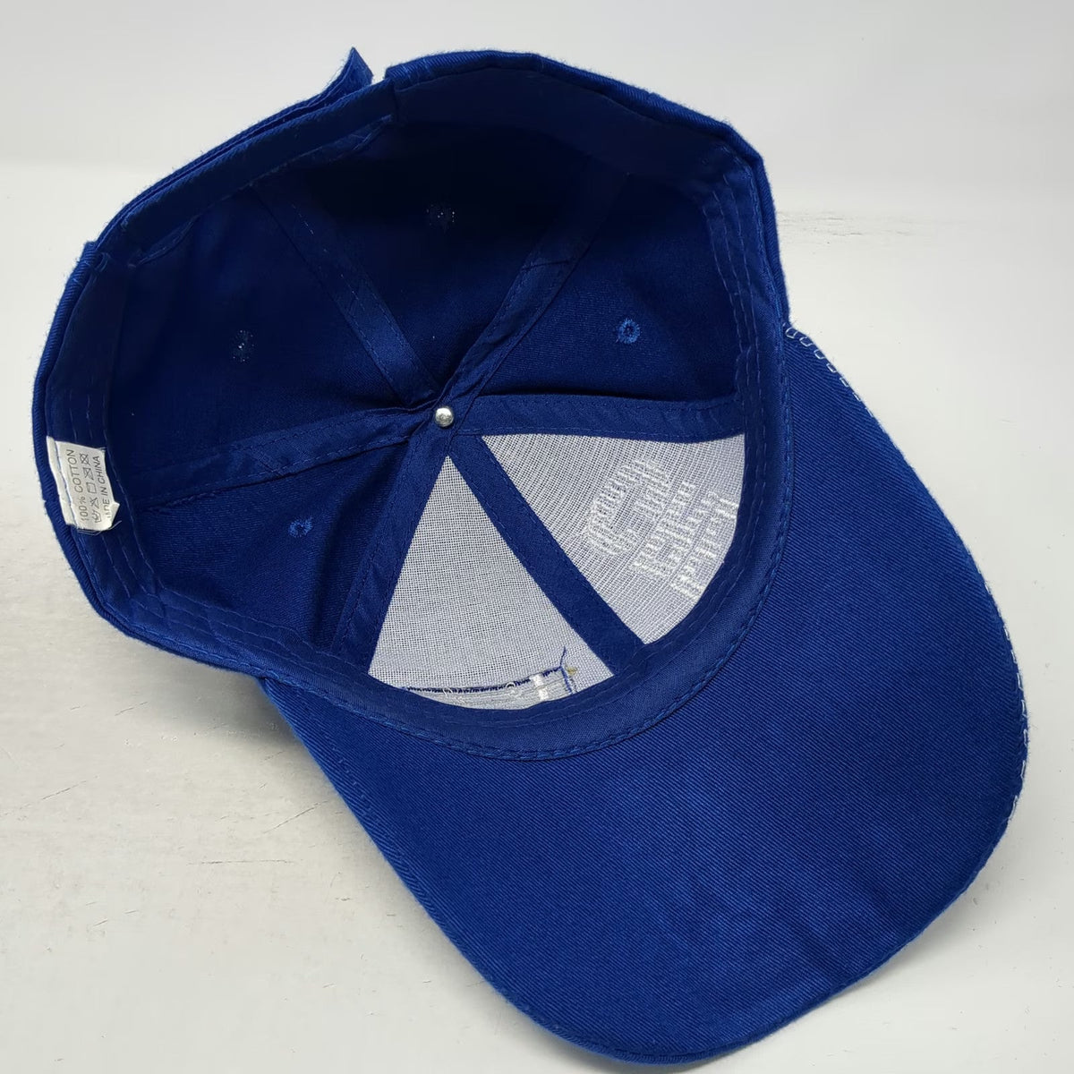 Blue Baseball Cap One Size Greece Flag Vertical Logo Strapback Travel Hat