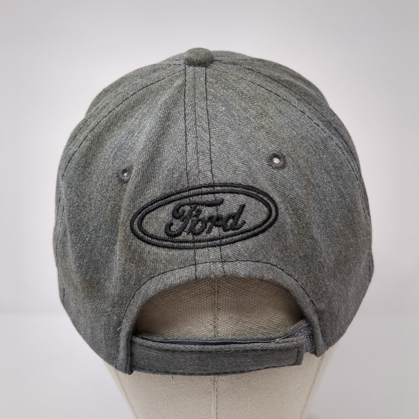 Phil Meador's Courtesy Ford Lincoln Strapback Hat Gray One Size Adjustable