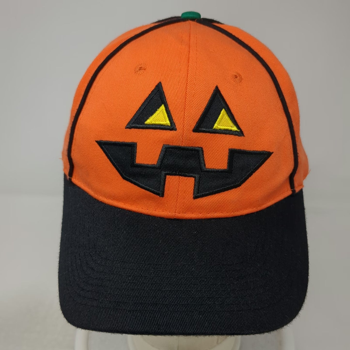 Holiday Hats Snapback Orange One Size Pumpkinhead Jack-O-Lantern Embroidery Hat