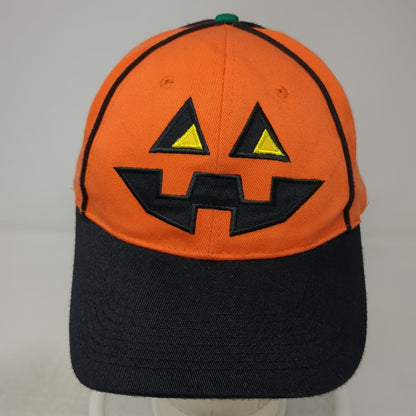 Holiday Hats Snapback Orange One Size Pumpkinhead Jack-O-Lantern Embroidery Hat