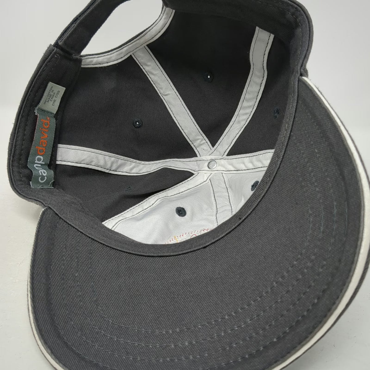 Camp David Yellowstone National Park Gray Baseball Cap One Size Strapback WY