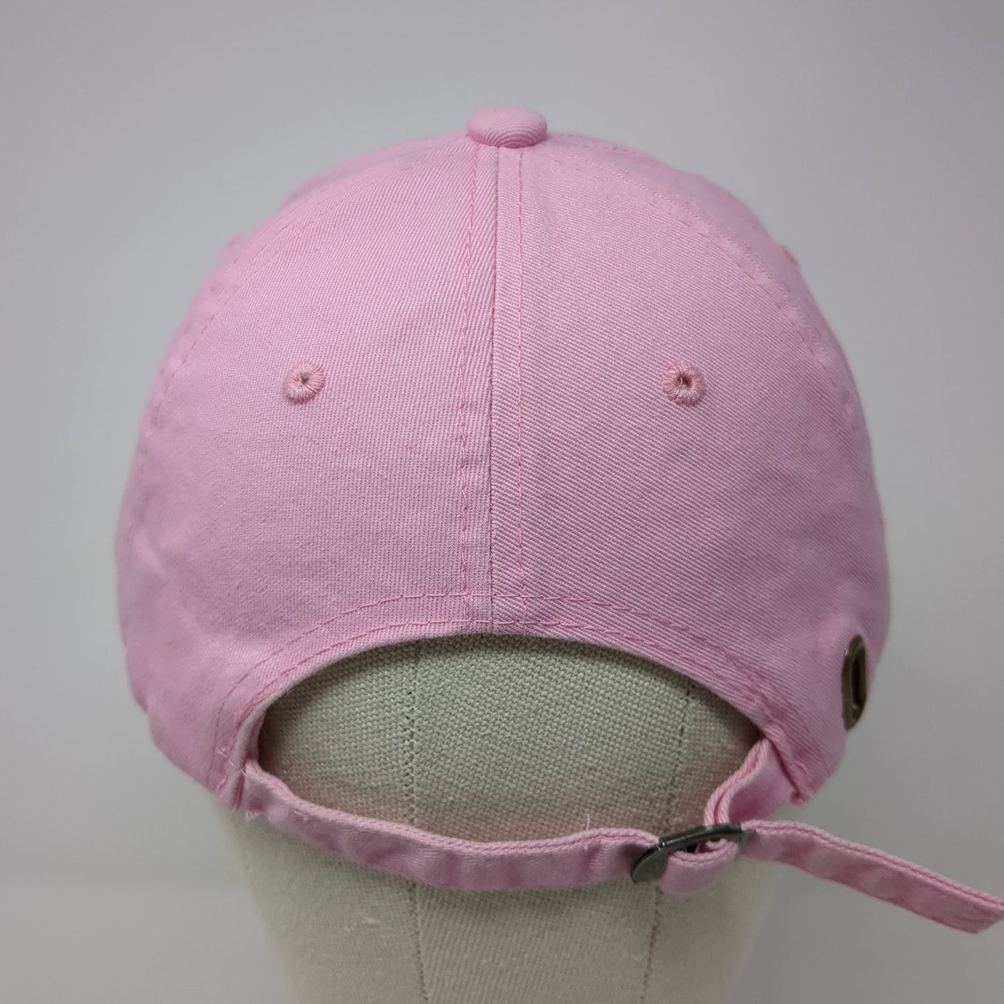 New York Est. 1625 Slideback Baseball Cap Pink One Size Adjustable by Elidan