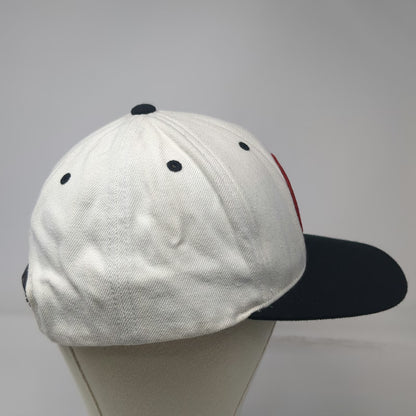 Brixton Snapback Hat White Black Red Patch Green Underbrim One Size Acrylic Wool