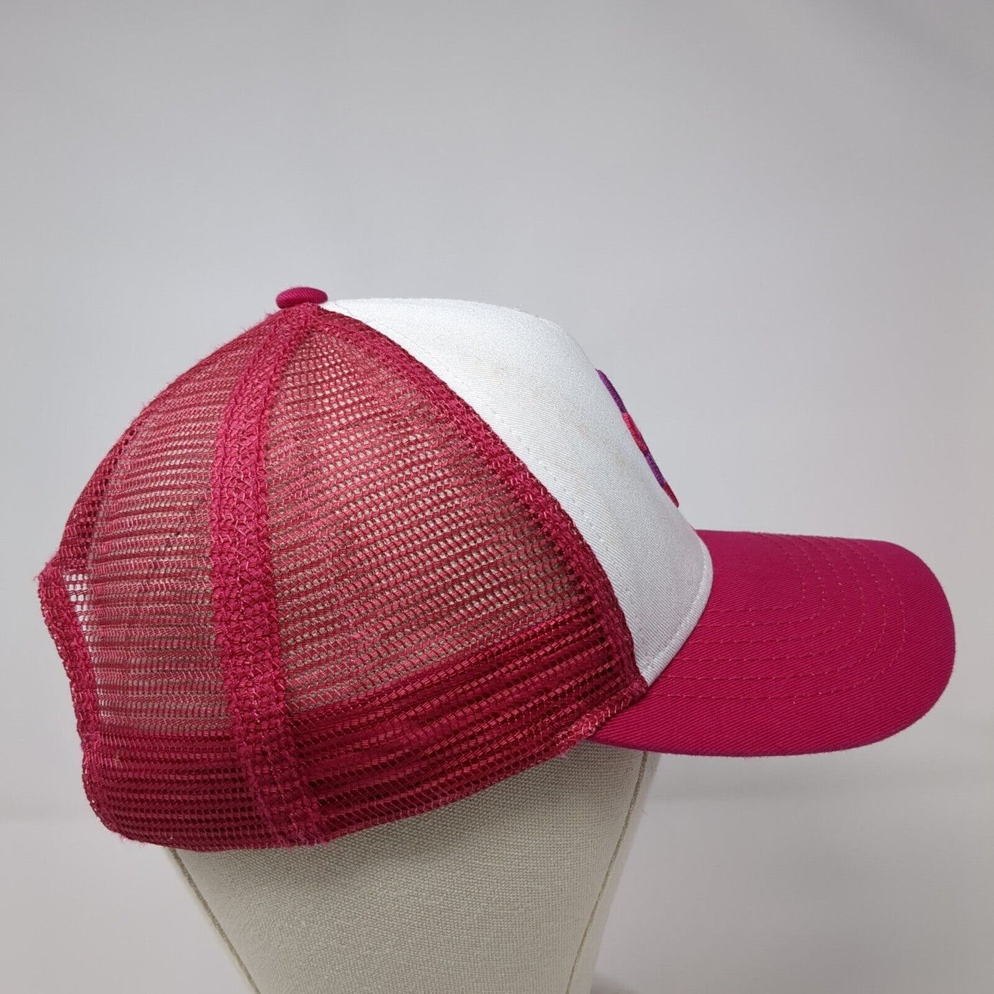 Jamberry Slideback Mesh Back Trucker Hat Pink OSFA Adjustable Embroidered