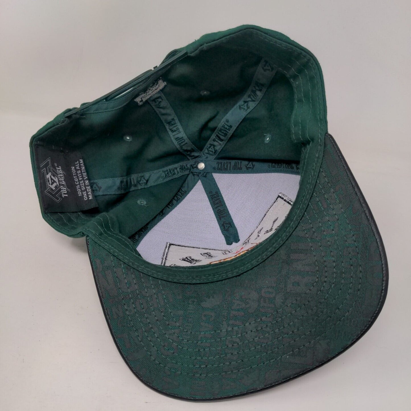 California Strapback Hat Multicolor OSFA Adjustable Embroidered Bear Top Level