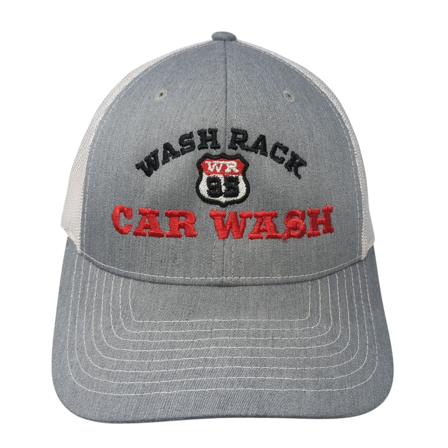 Wash Rack Car Wash Snapback Trucker Hat Gray One Size Mesh Back Outdoor