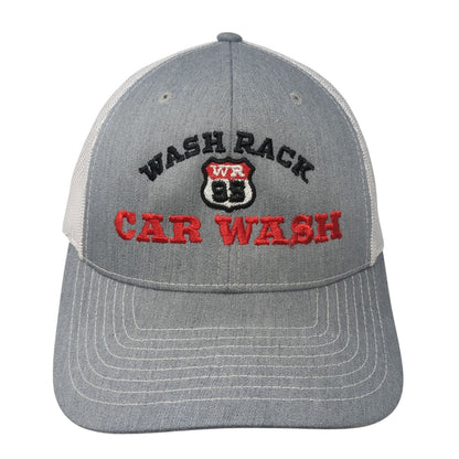 Wash Rack Car Wash Snapback Trucker Hat Gray One Size Mesh Back Outdoor