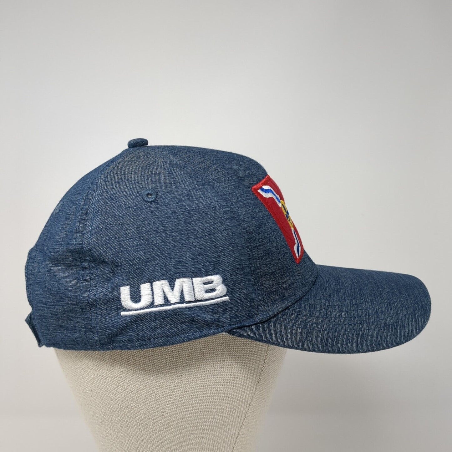 Flag of St. Louis Strapback Hat Blue OS Adjustable Mid Fit Embroidered Ahead