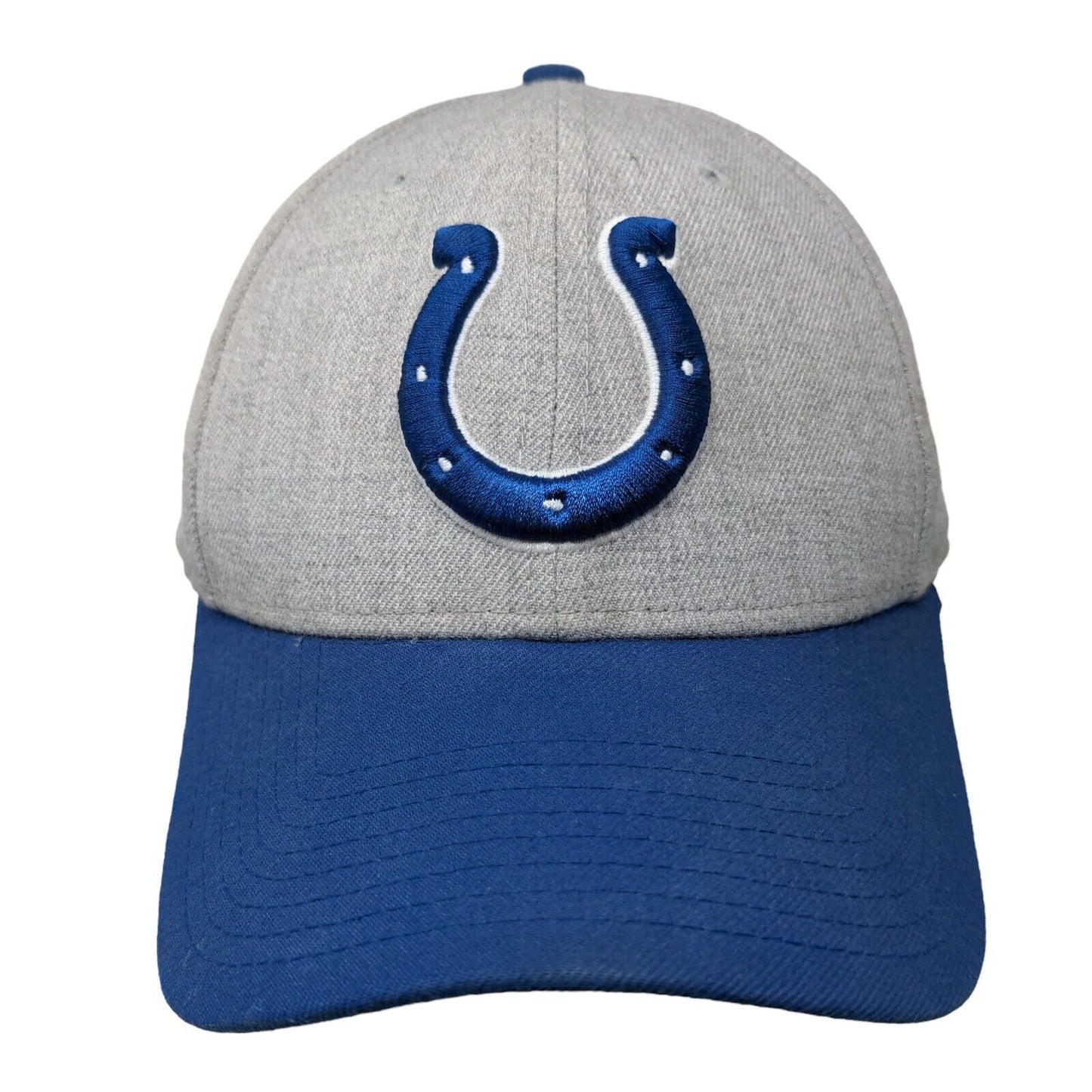 New Era Strapback Hat NFL Indianapolis Colts Embroidered Crown Royal Blue Gray