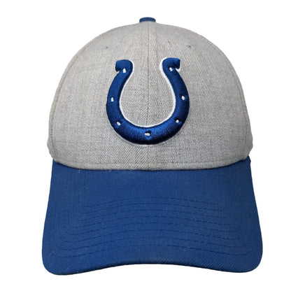 New Era Strapback Hat NFL Indianapolis Colts Embroidered Crown Royal Blue Gray