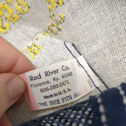Red River Co. Trucker Hat Blue One Size IBEW Local 659 Union Corduroy USA Made
