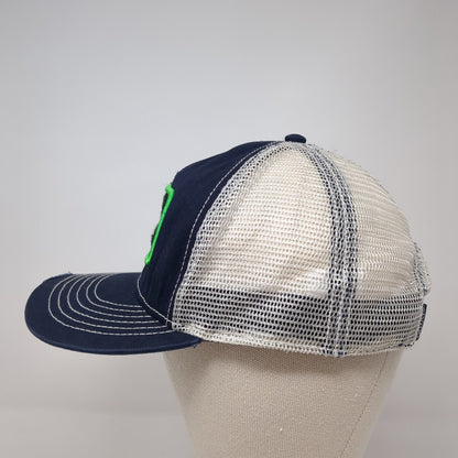 Sun Valley Idaho Snapback Trucker Hat Blue One Size Mesh Back Ouray