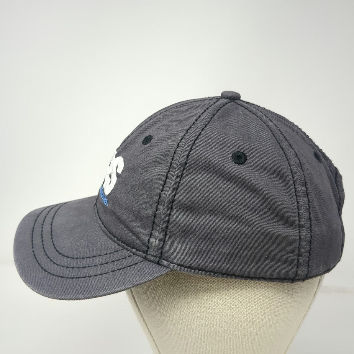 District Baseball Cap Gray One Size QRS Consulting Slideback Cotton 6-Panel Hat
