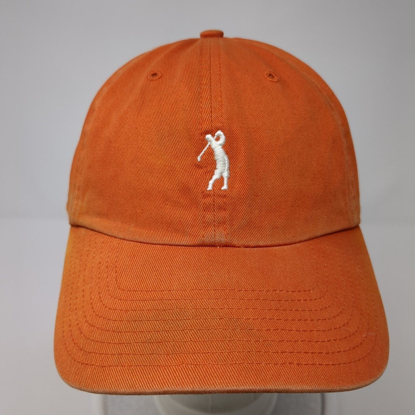 Bobby Jones Slideback Hat Orange One Size Adjustable Embroidered Solid