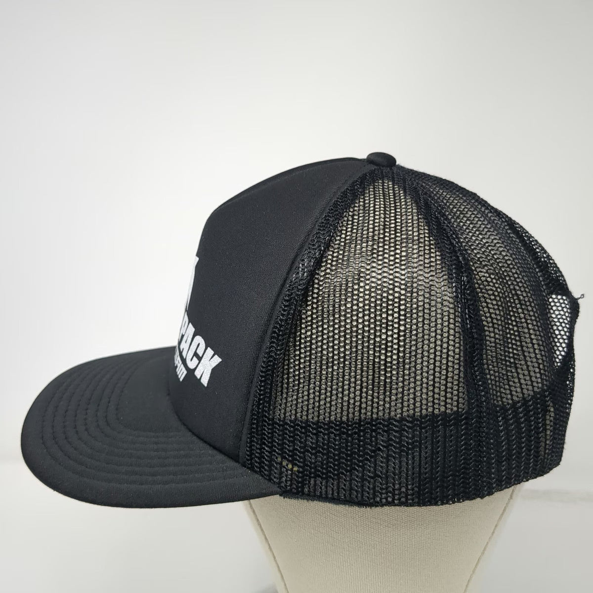 OTTO Trucker Hat Black OSFM Polaris Wolf Pack RZR Team Mesh Back Snapback Foam