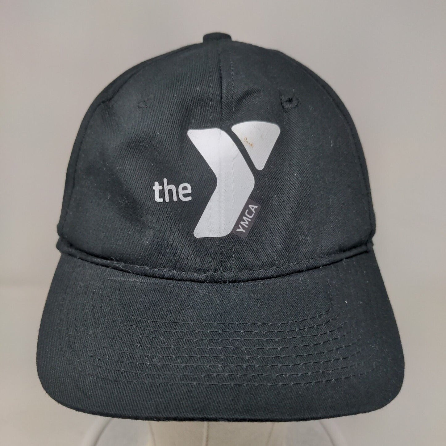 The YMCA Youth Strapback Hat Black Adjustable 6 Panel Outdoor Cap